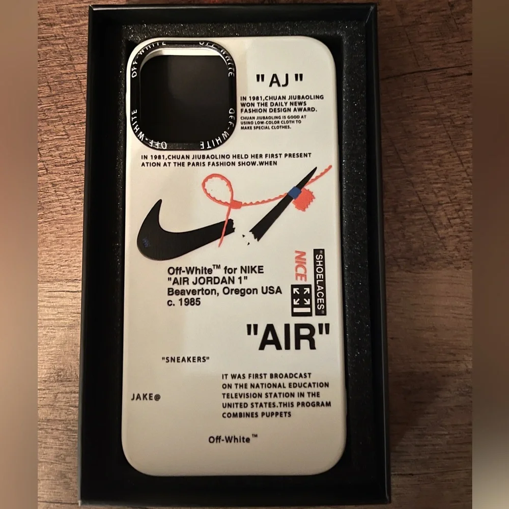 The Limited | Apple 12Pro Max Nike “off-White” inspired printed bumper case